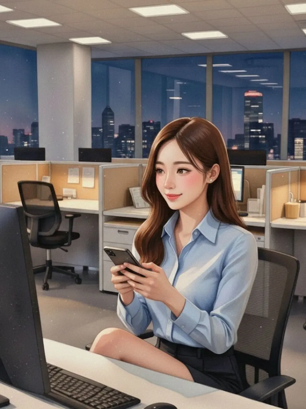 BaldKing5707의 남친 있는 그녀가 앱에 있었다