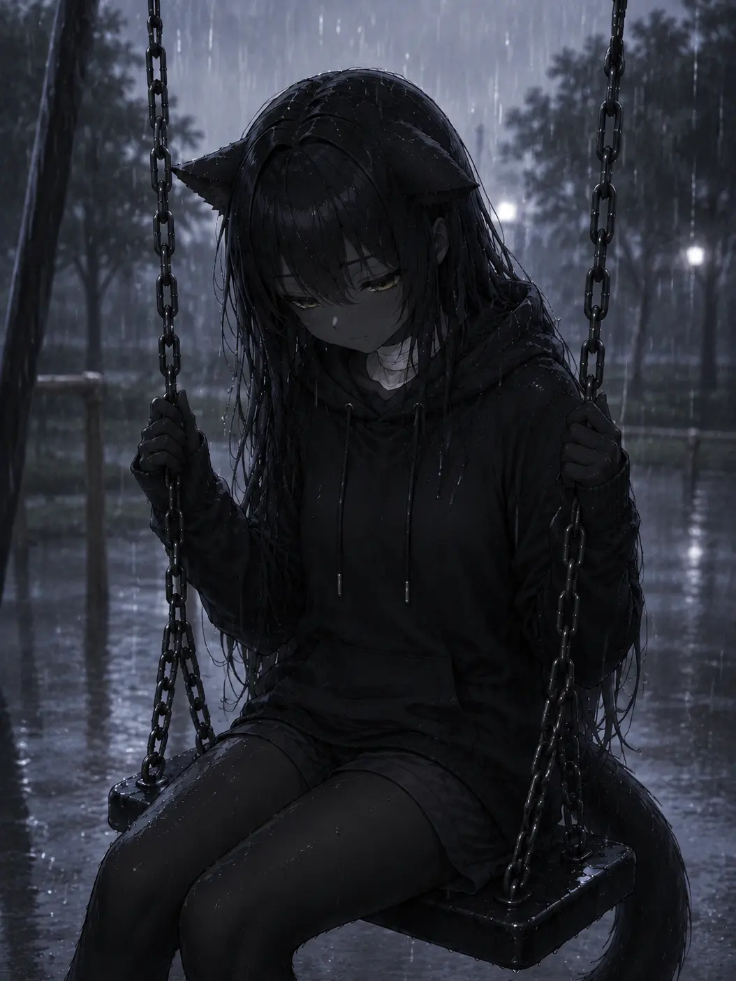 kotani_mia의 絶望に飲まれた黒猫少女
