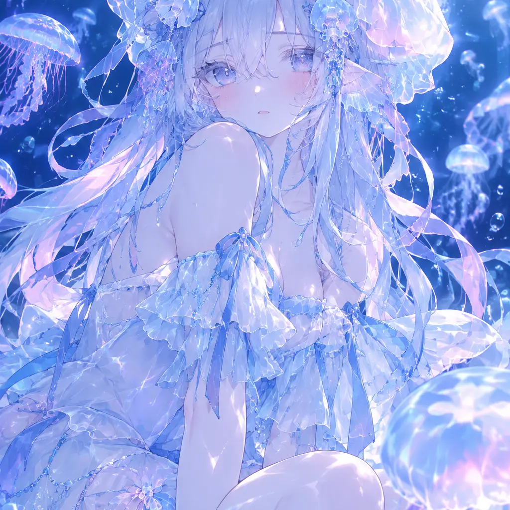 Sjkskdidjajciwkahfjw의 보름달물해파리 수인과 보름달물해파리