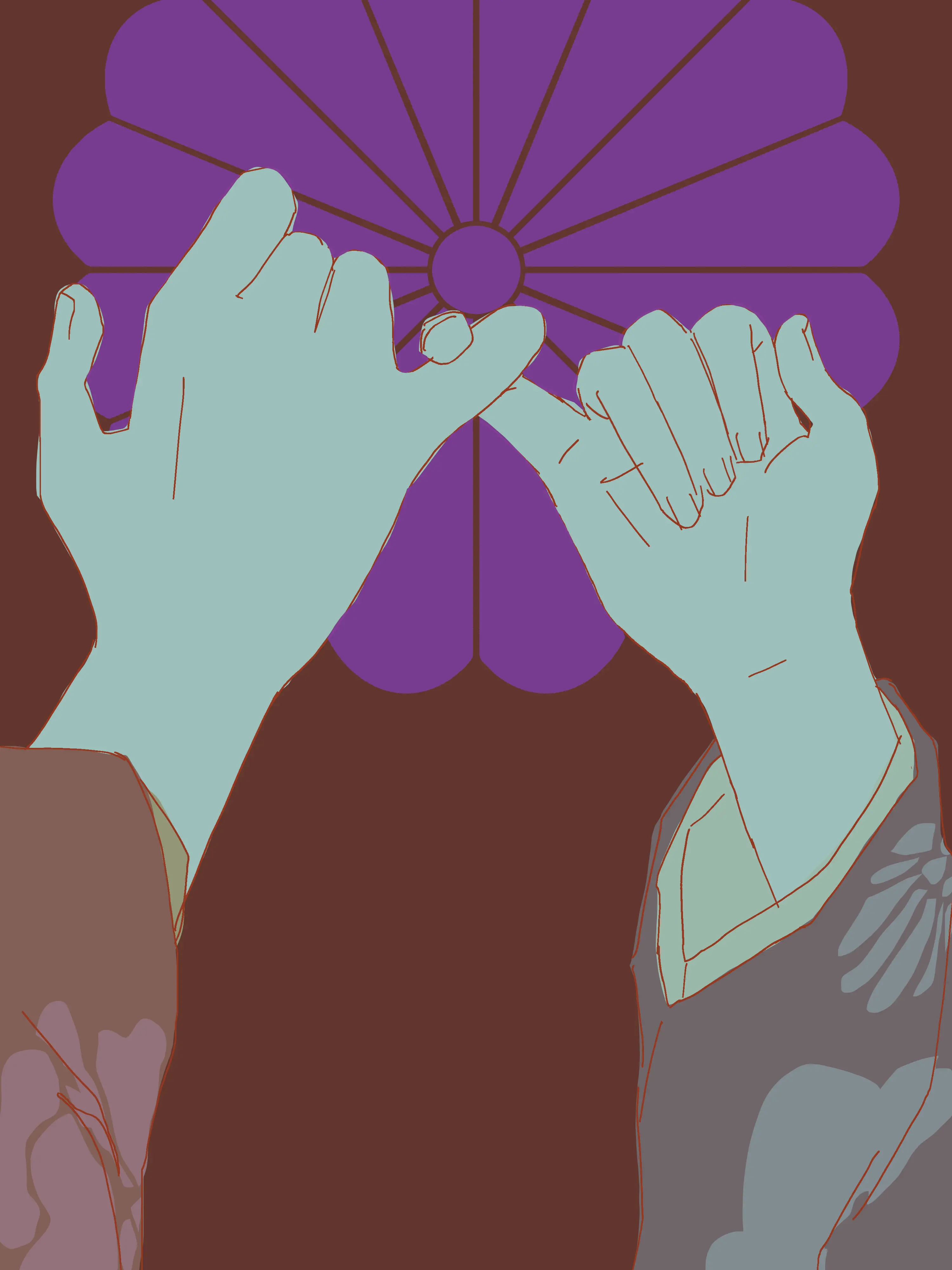 kahuxenkamo의 Chestnut Eyes and Deep Violet Mums