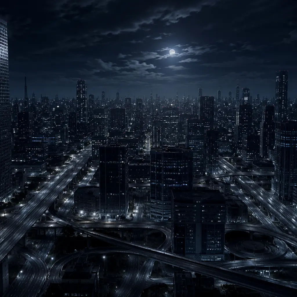 If4585454545의 深夜徘徊【無人の都市】