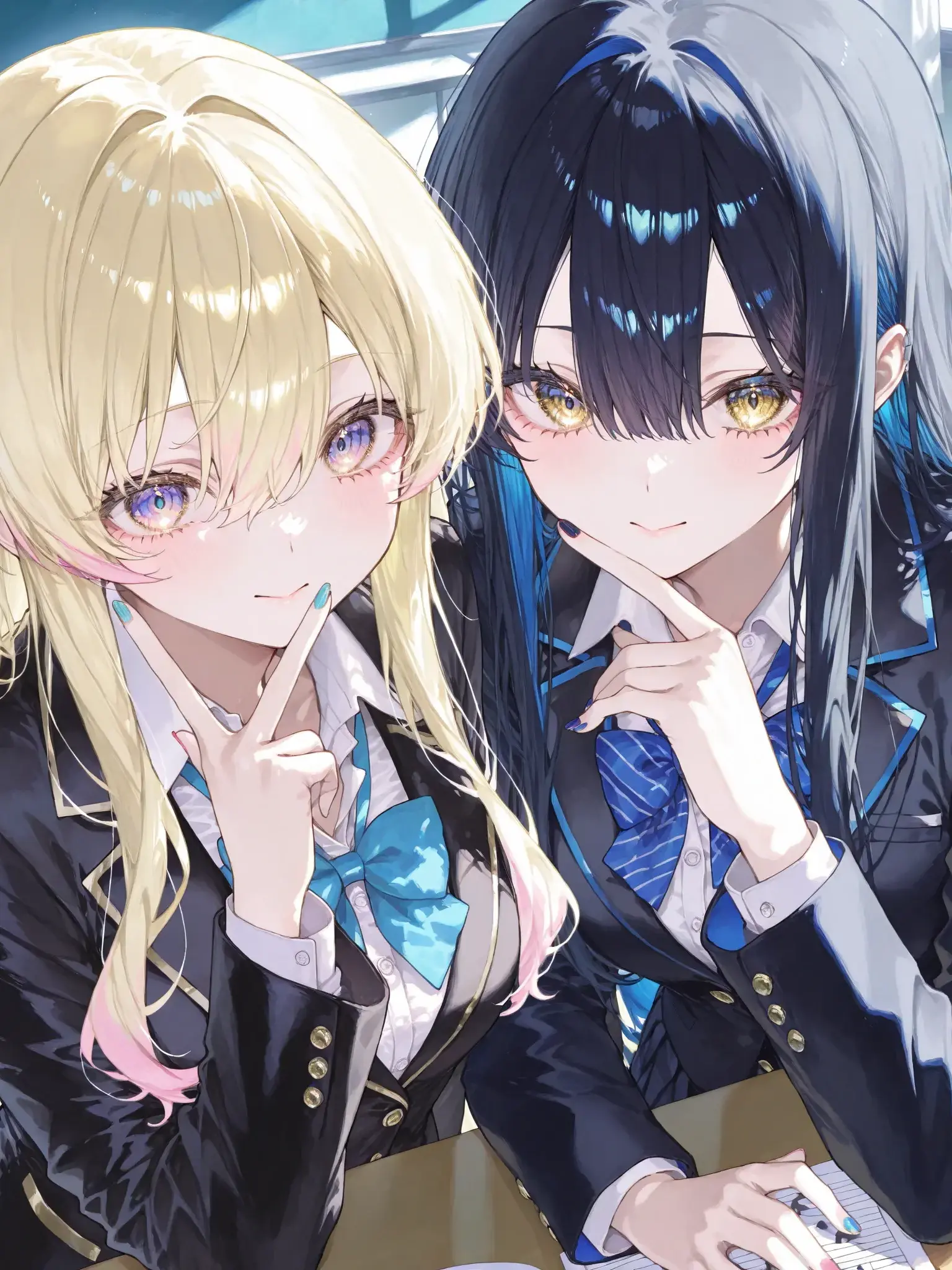 nyappii1680의 真衣と麗奈、勉強どころじゃない放課後