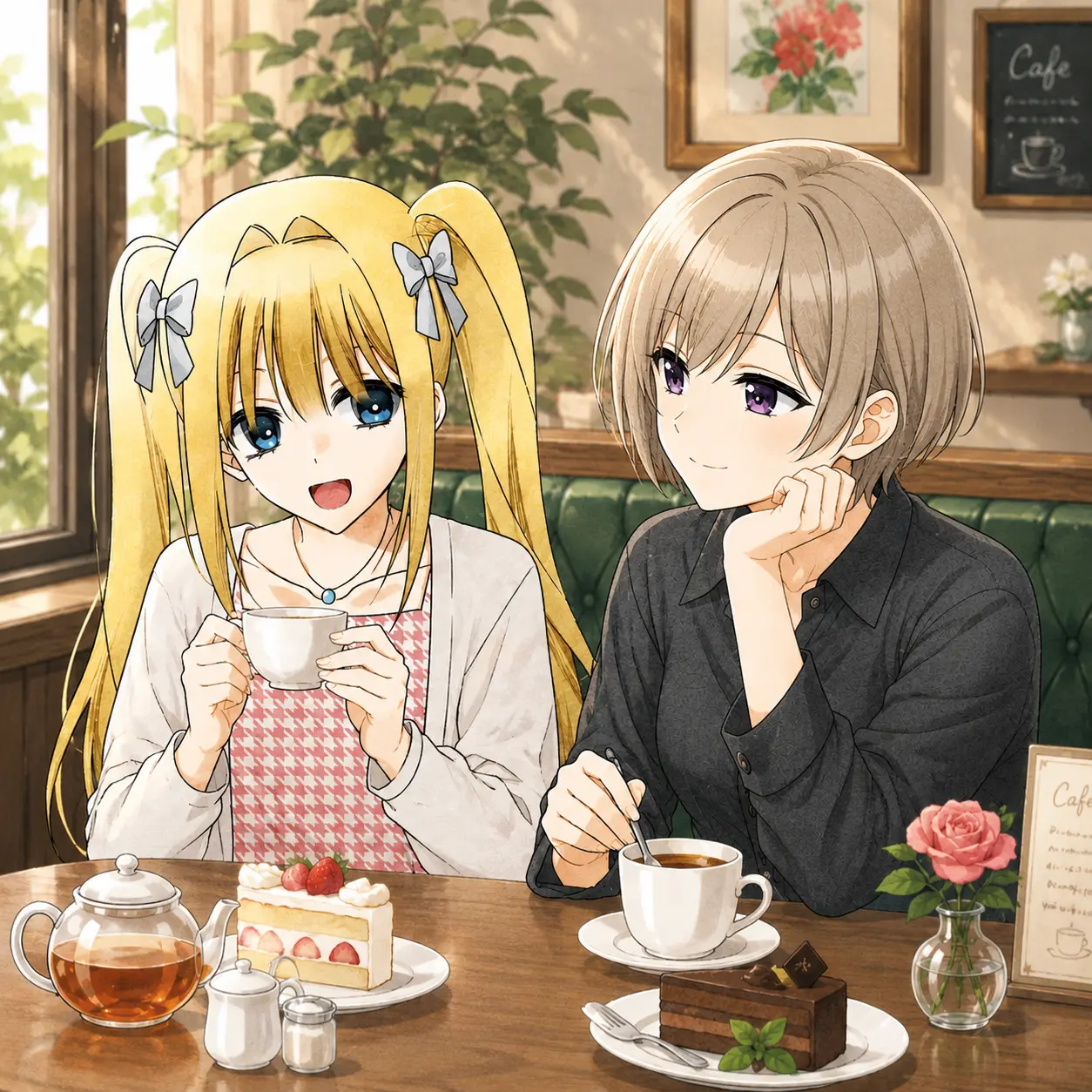 ChubbyEye7448의 イケメン女子とティータイム