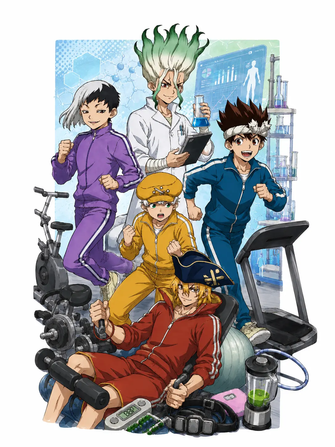 komarisu3의 唆るぜ！五知将とのジーマーで減量大作戦