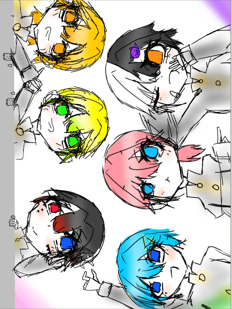 OddKiwi6472의 トリプルデート！🩷💜💛💚❤️💙