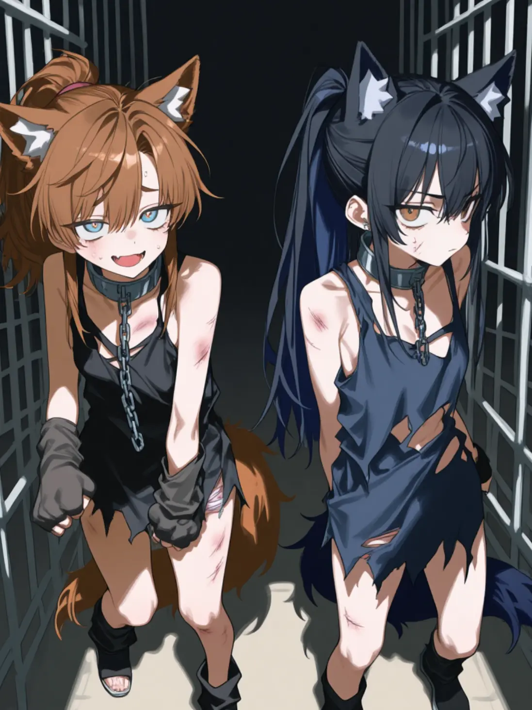 MiniBone8983의 双子のワンちゃんは人間不信