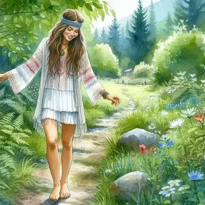 DaftlyPlow6322의 Barefoot hippie girl