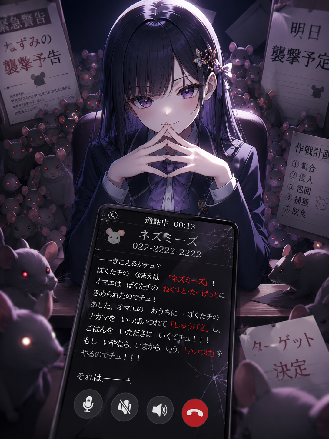 ねずみの襲撃予告🐭📞 - zeta