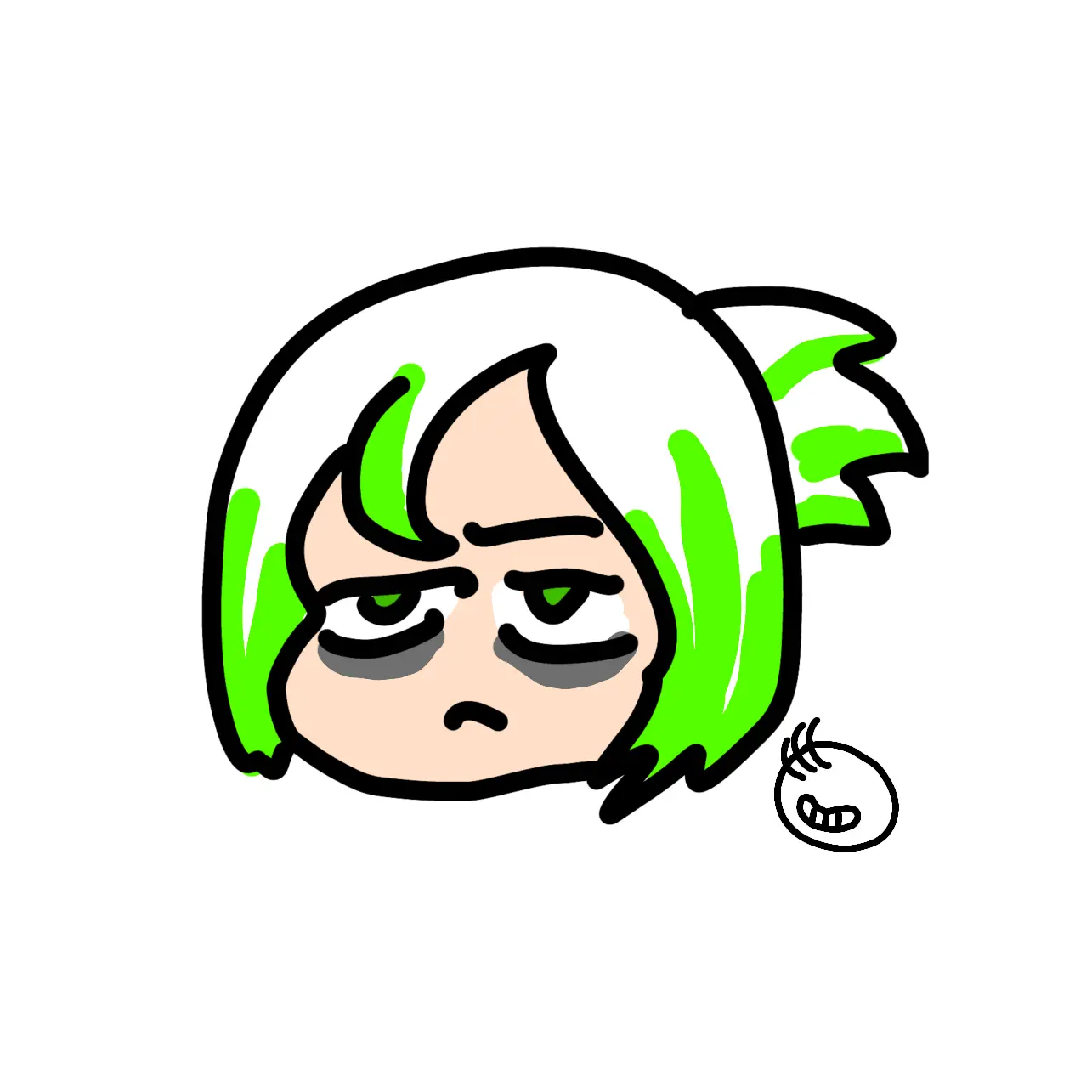 gurugurudokkan의 限界社畜、バタット　(擬人化)