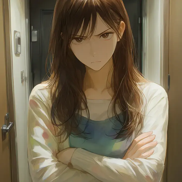 Reika_12.2의 奈央、部屋の前で