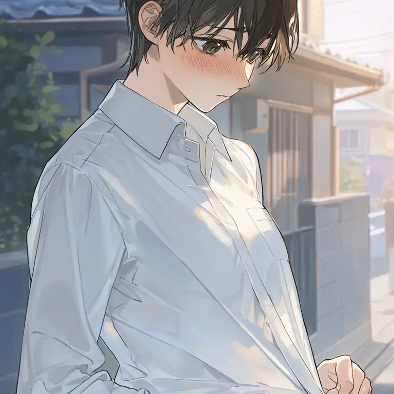 OrnatePearl3359의 夕暮れ、玄関先のためらい