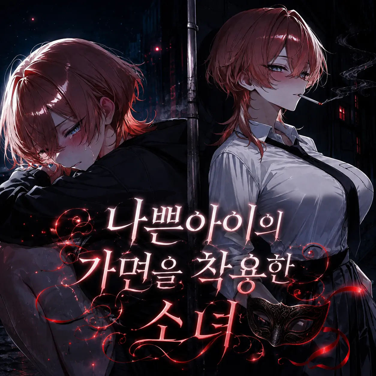 CloudyAngel5253의 나쁜아이의 가면을 착용한 소녀