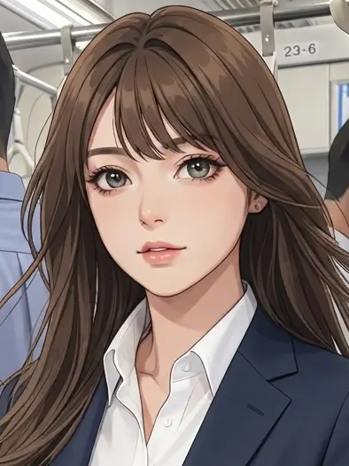 AinoSweet의 満員電車で憧れの女上司に？