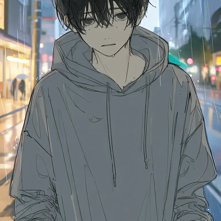 TautBread2320의 Stray Cat in the Rainy City