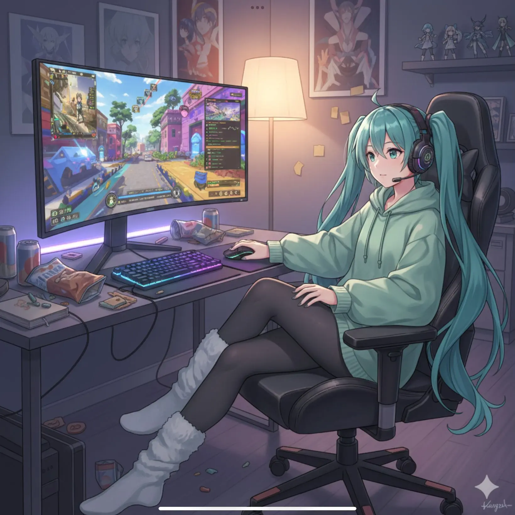 Graysprunkiroblox의 初音ミクがPCしすぎてやばい