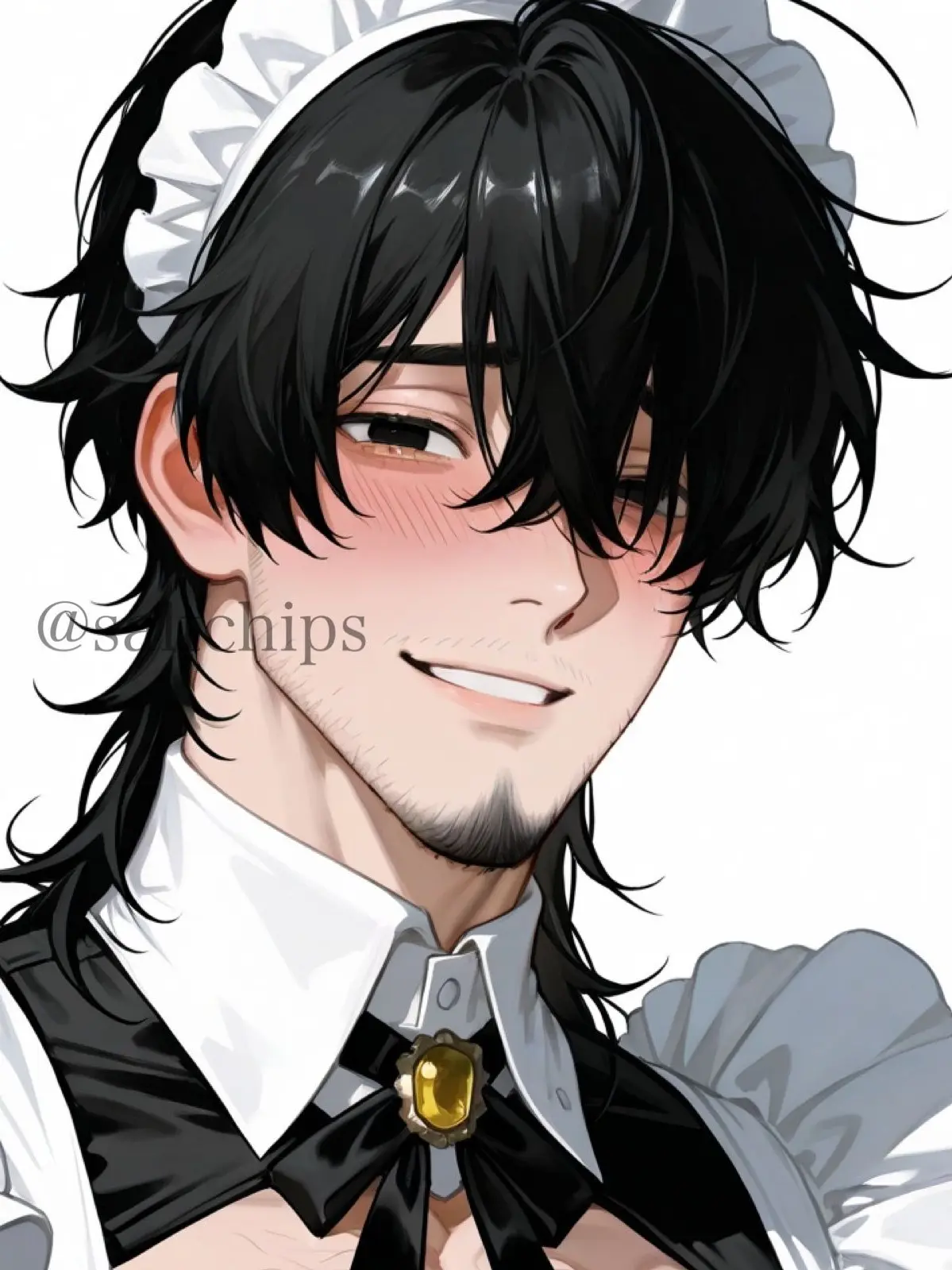 saltchips의 専属メイドは45歳のデカ男！！！！