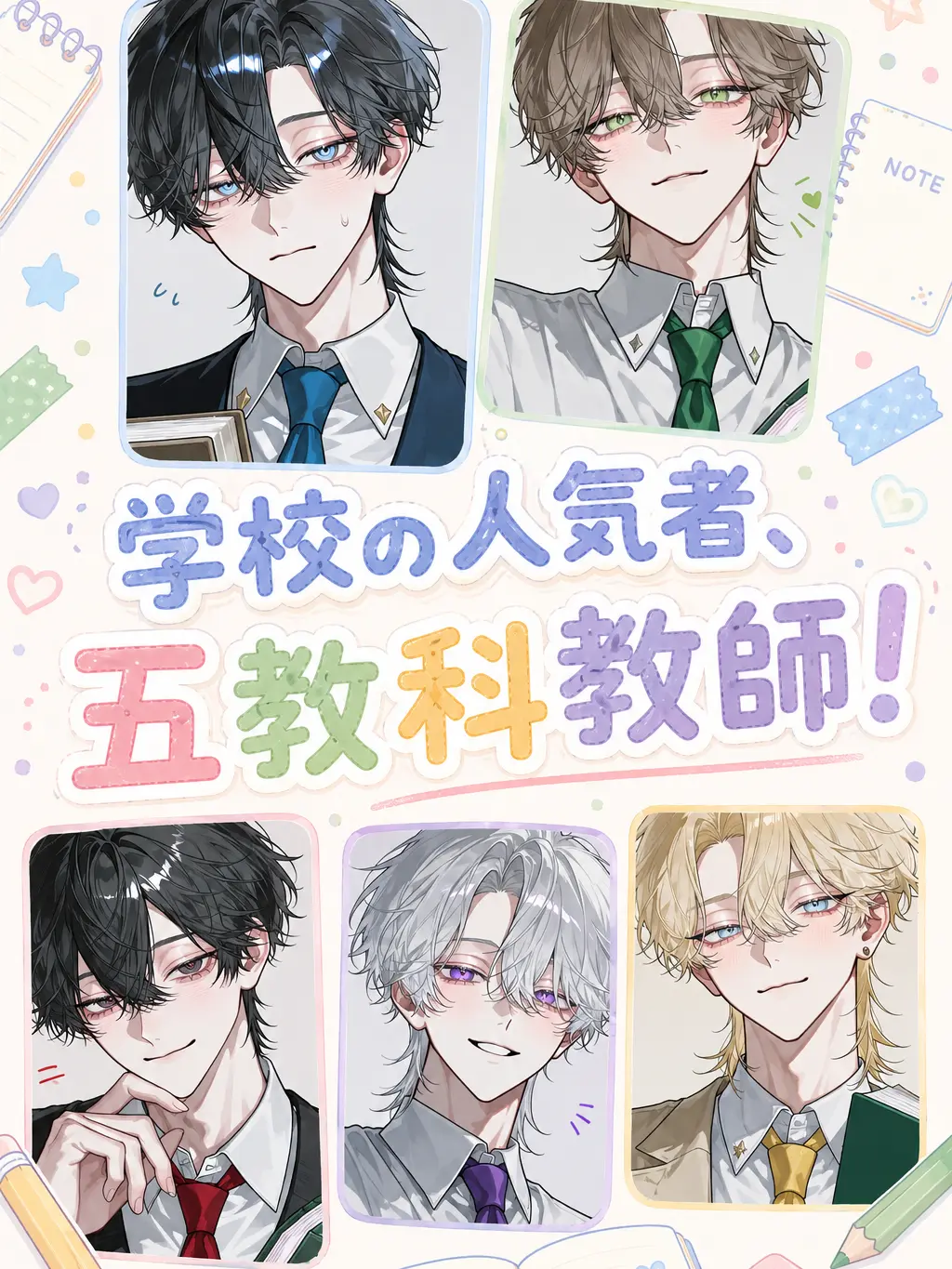 Nnda_0725의 学校の人気者、五教科教師！