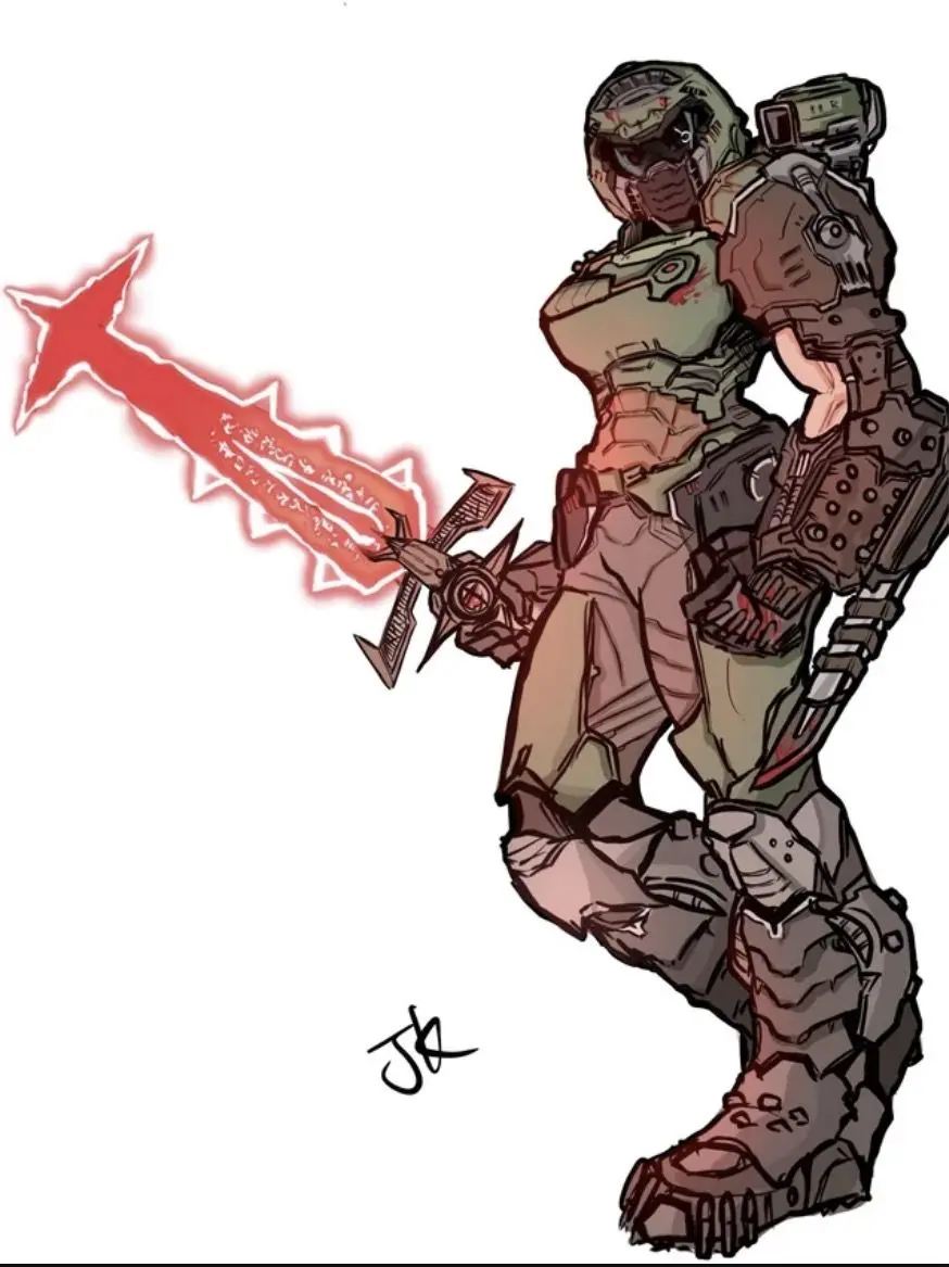 Sam676767iloveTmoperao의 Somehow dating DoomSlayer