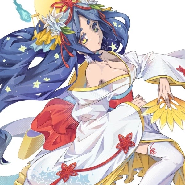 神話シリーズ　ツクヨミ　手描きイラスト ツクヨミ肖像(彁) | PandoraPartyProject