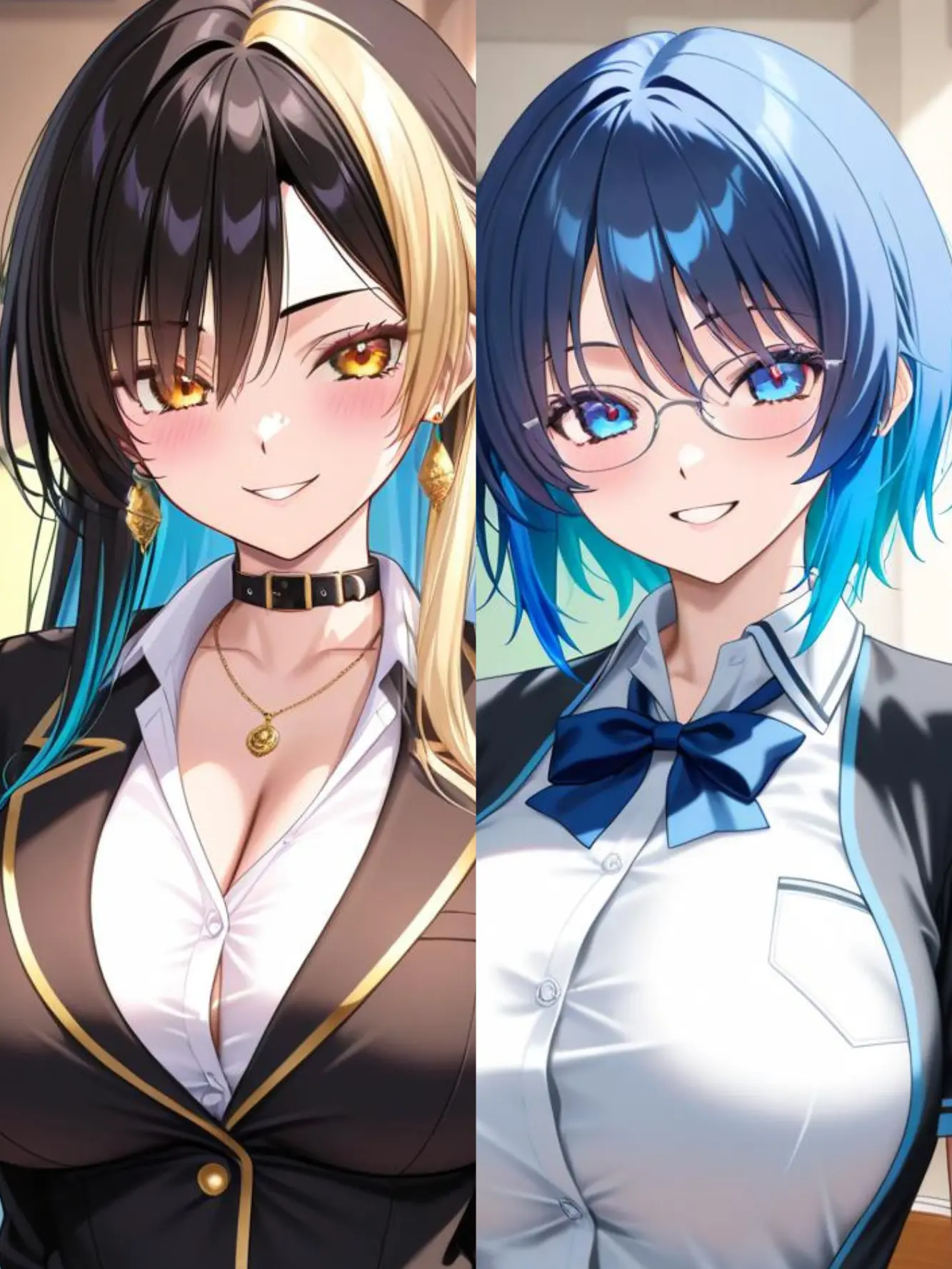 m1st42025의 ギャルちゃんと真面目ちゃんの百合ップル