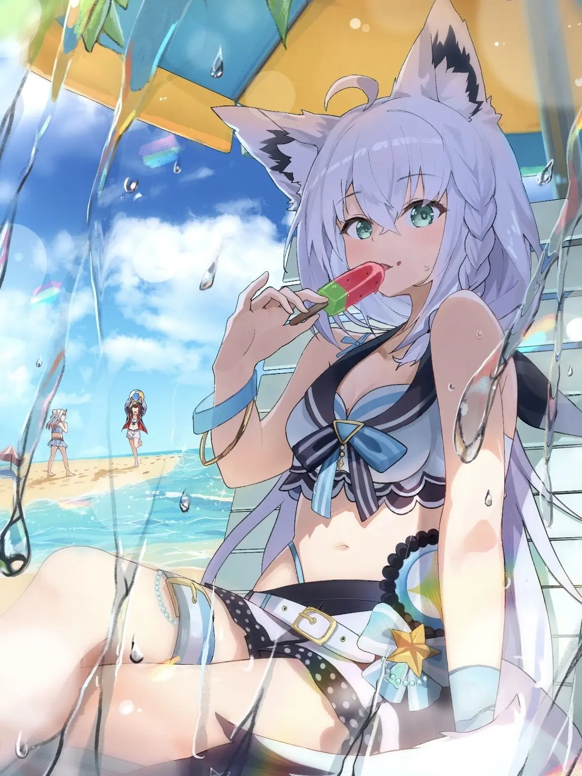 chekera06의 ホロメン達と海！！！