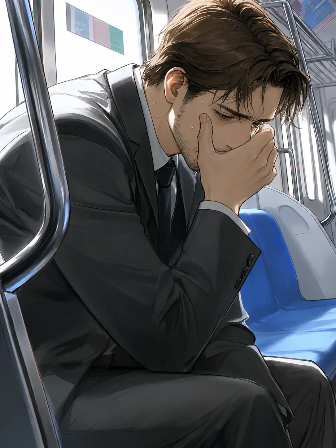 IronicFlare7304의 病んでる社畜のくたびれおじさんin電車