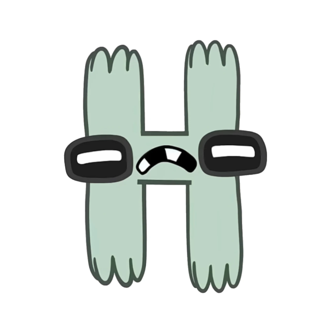 알파벳 로어 H