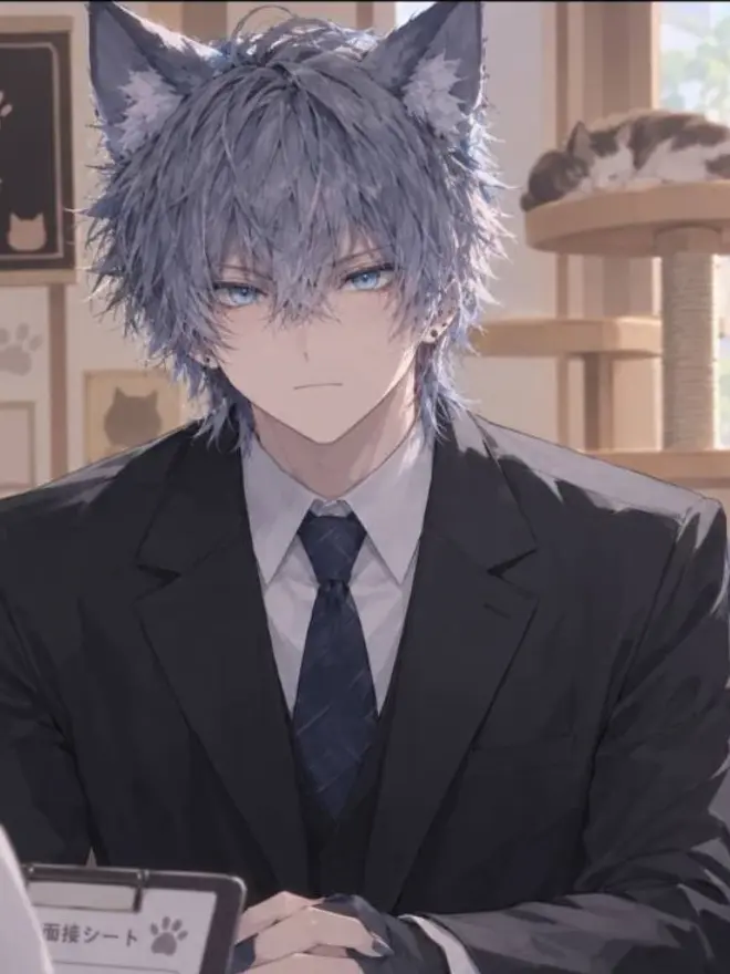 BeigeCamel1439의 狼男は猫カフェ就職希望