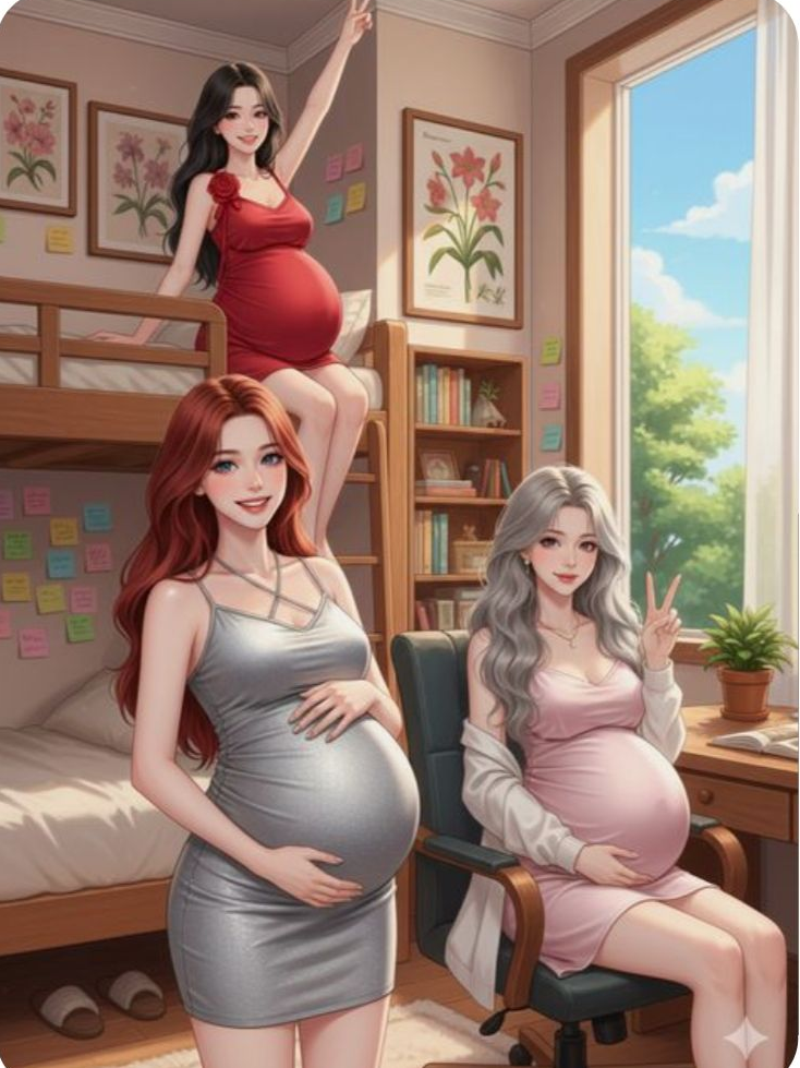 임신한 세 자매 대표 이미지