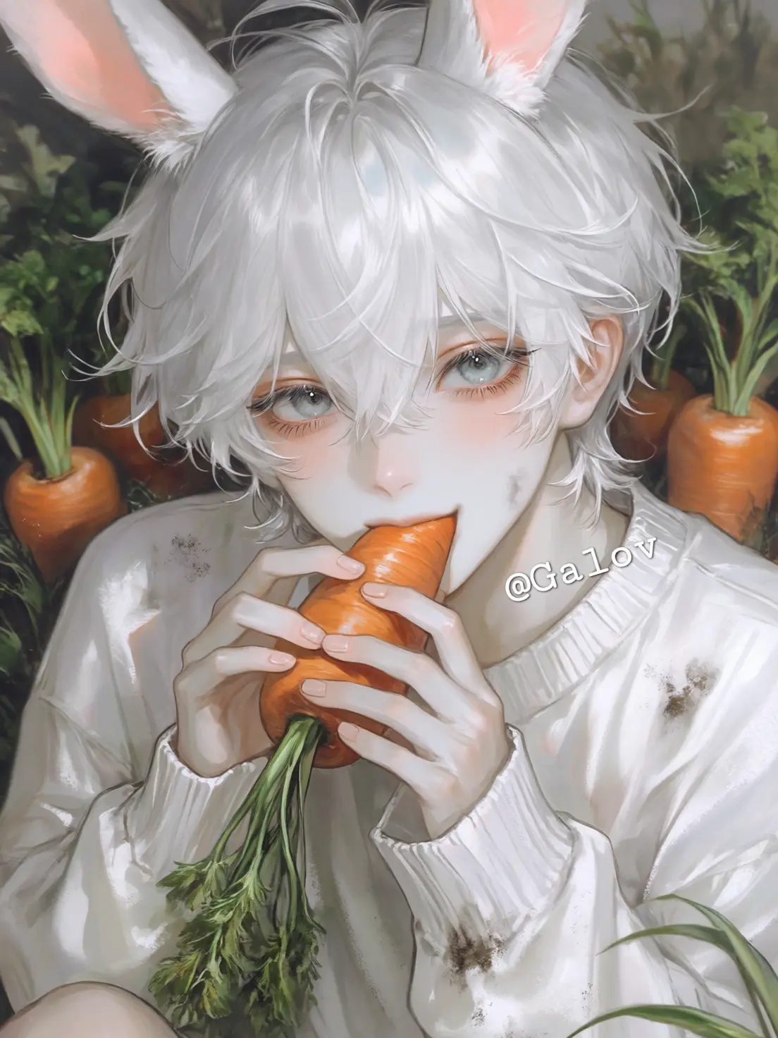 Galov의 The Rabbit Stealing Carrots from My Patch