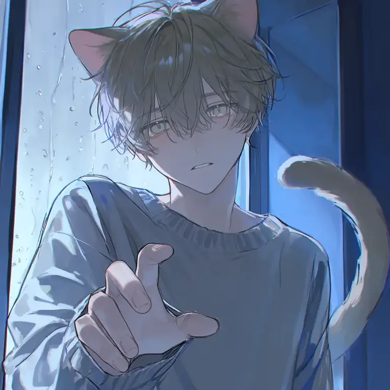 Waini__Seishunwokure0214의 雨の日の猫獣人