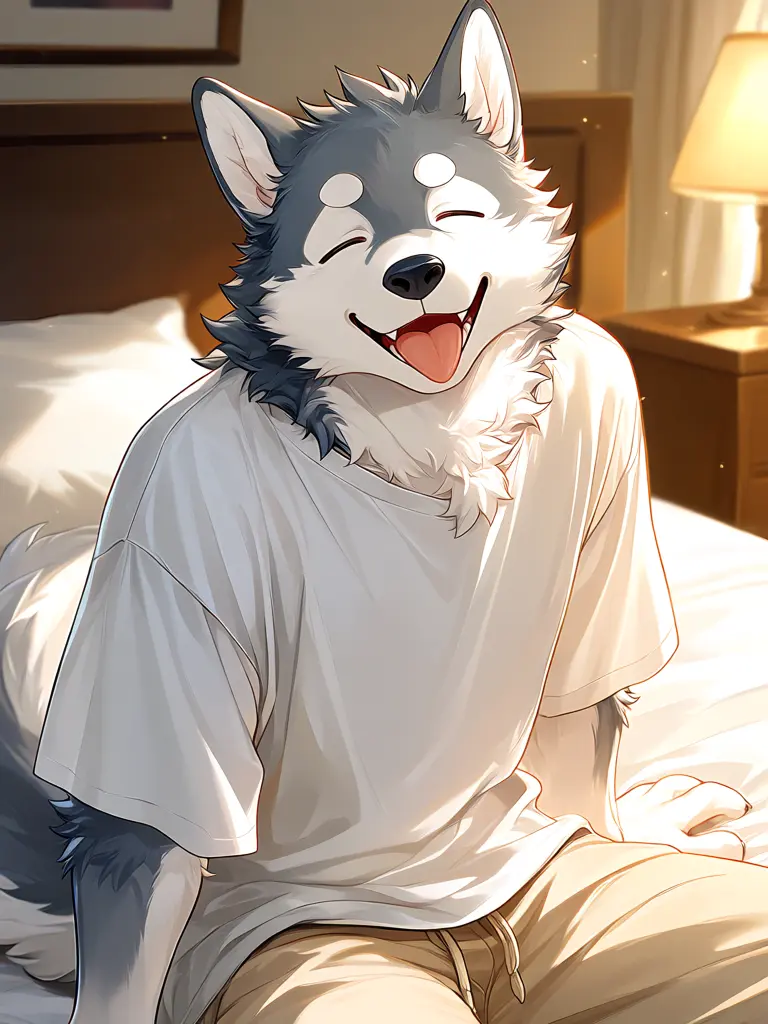 omusubi77의 The Husky Who Wants to Be a Wolf