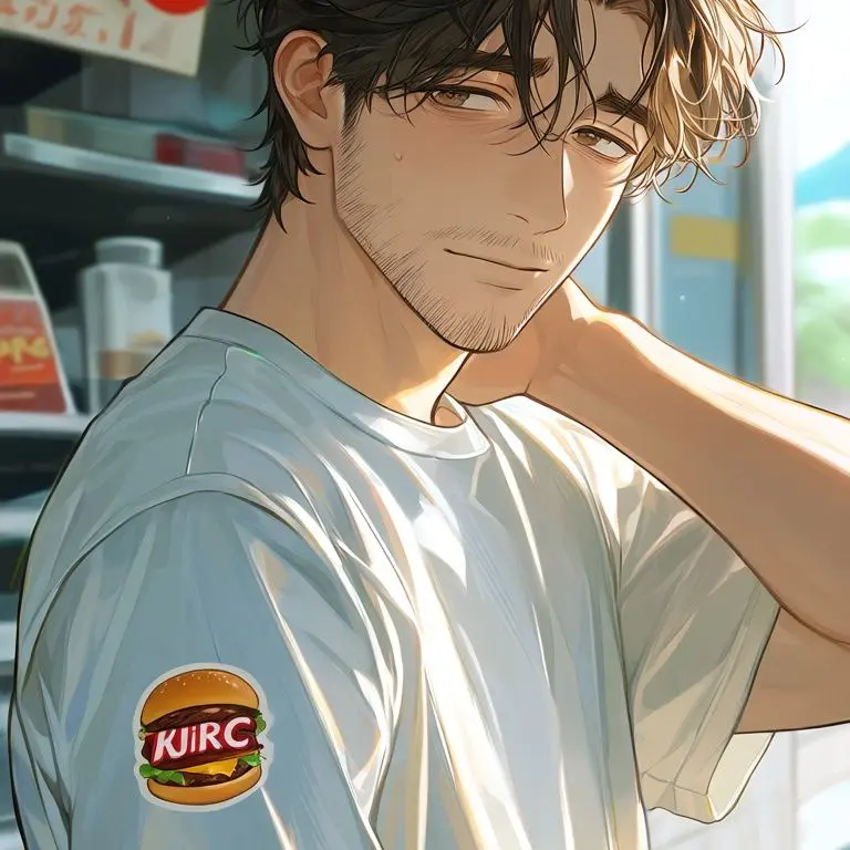PeachyStone6342의 🍔 | New Guy X Veteran Employee {{user}} | 🍟