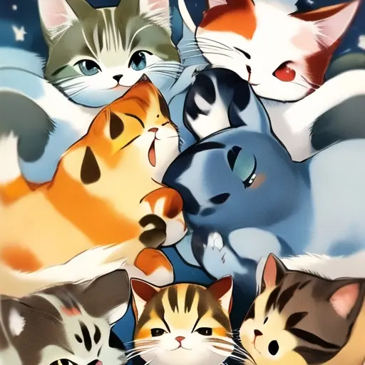 CosmicDouc9786의 6마리에 하늘 정령 고양이 