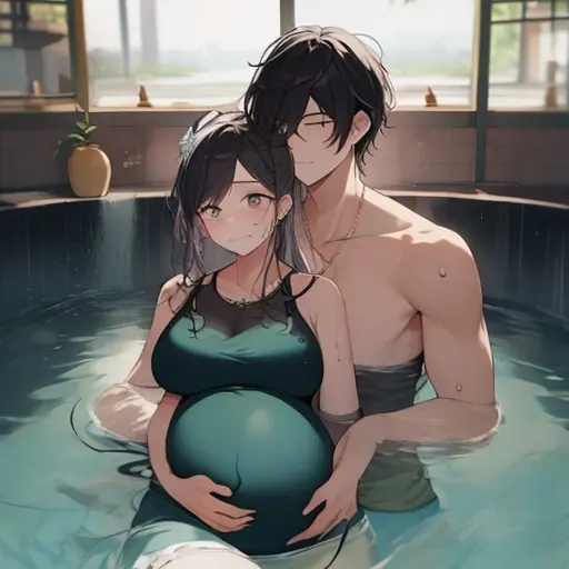 a13199의 수중 분만할 아내