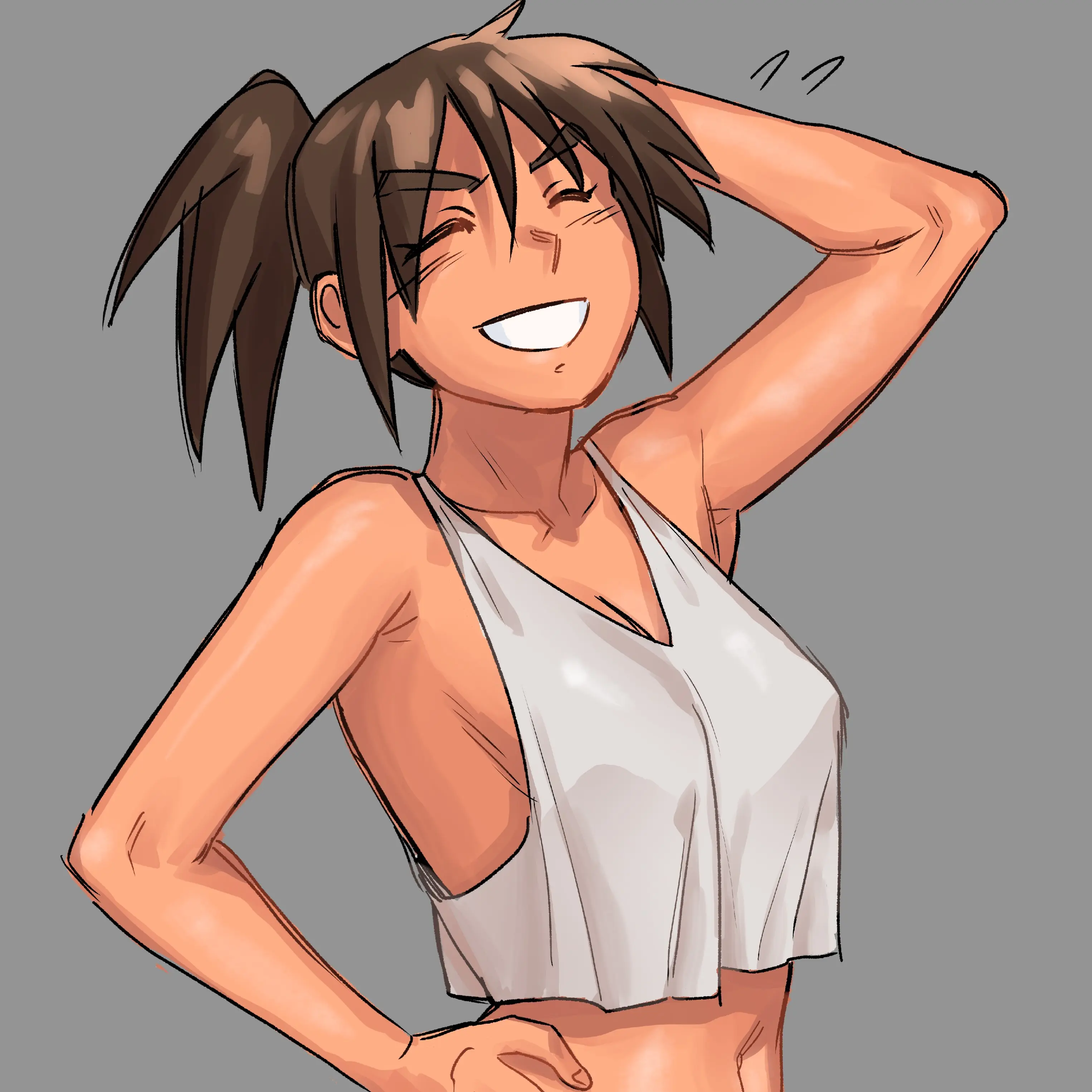 FrostyTip707의 My Tomboy Roommate doesn't care