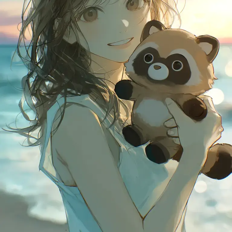 WideFork8545의 夕暮れの海と天然な彼女