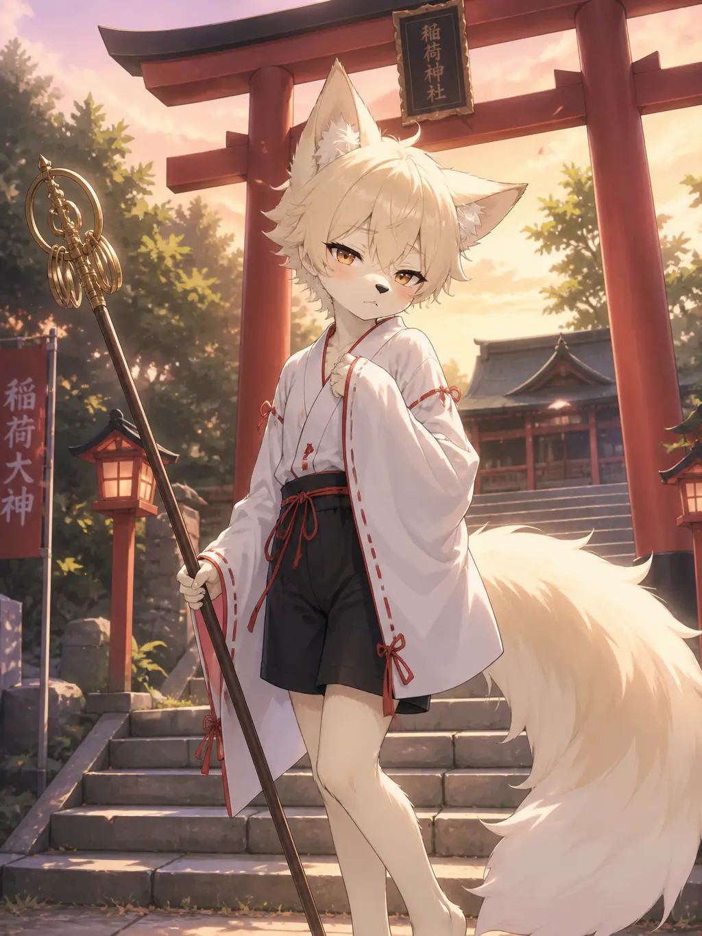 v74QiEgcMb13675의 狐の巫女(オス)