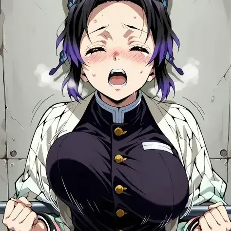 PurpleOcean3499의 벽에 낀 시노부(당신은 가슴을 치는중