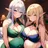 母親エルフと娘