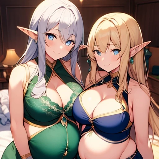 母親エルフと娘