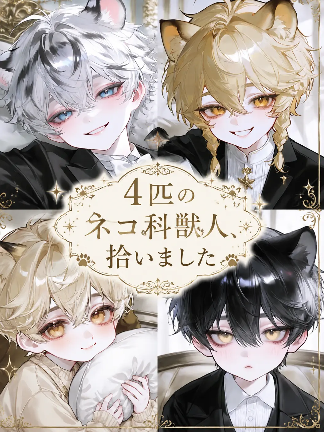 NOIR1의 4匹のネコ科獣人拾いました