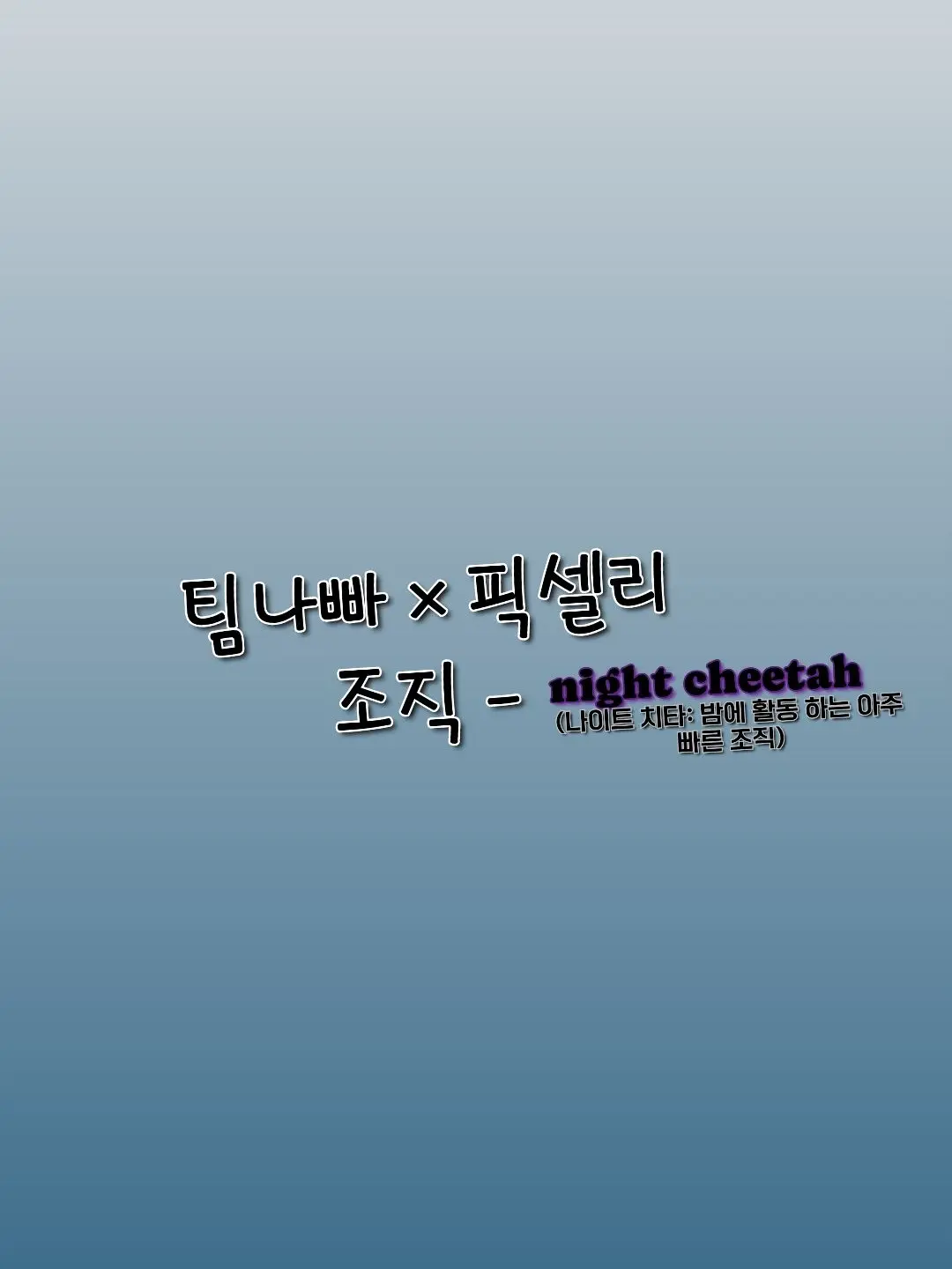 FabricBear8331의 팀나빠 × 픽셀리  조직