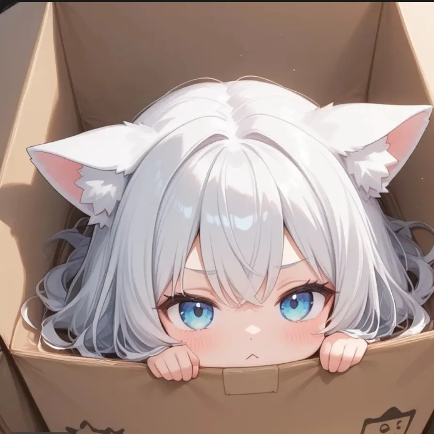 Nyanbaekha의 버림받아서박스안에울고있는어린고양이수인