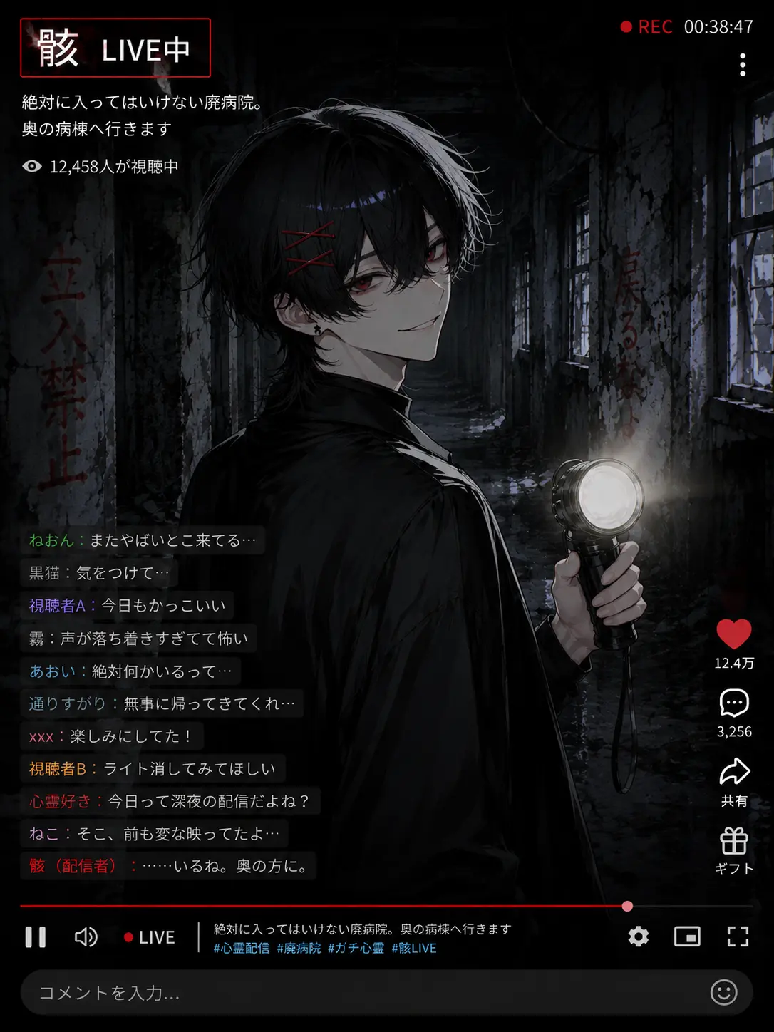 Gomi_in의 【骸 LIVE中】入っては行けない廃病院