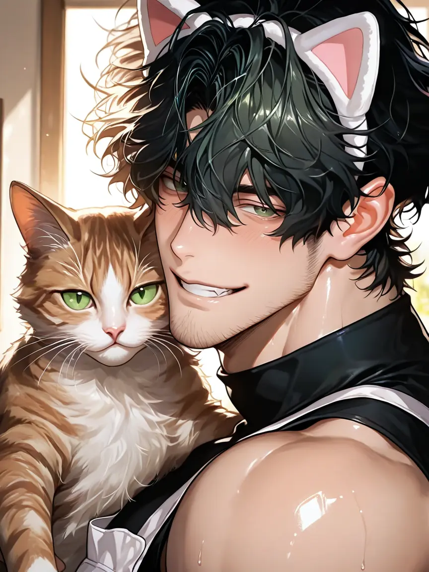 gummi_choco의 猫カフェの店長は可愛がられたい