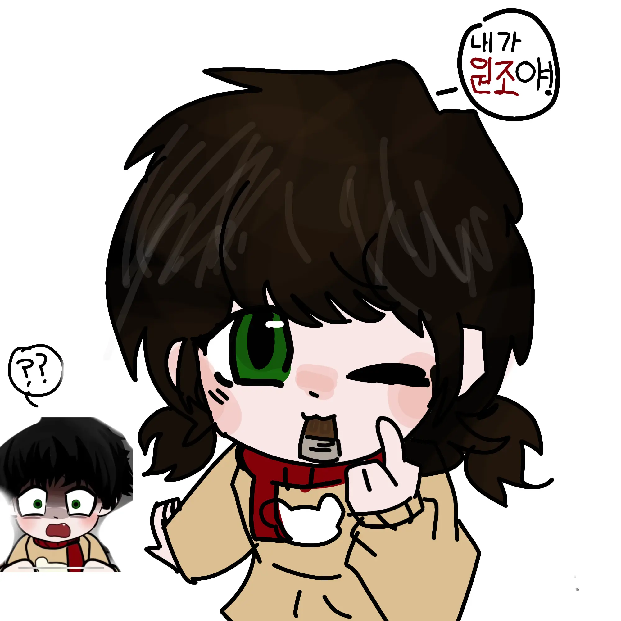 Luke..Don-t..die의 끔쥐+로비따라하는 손민수여우