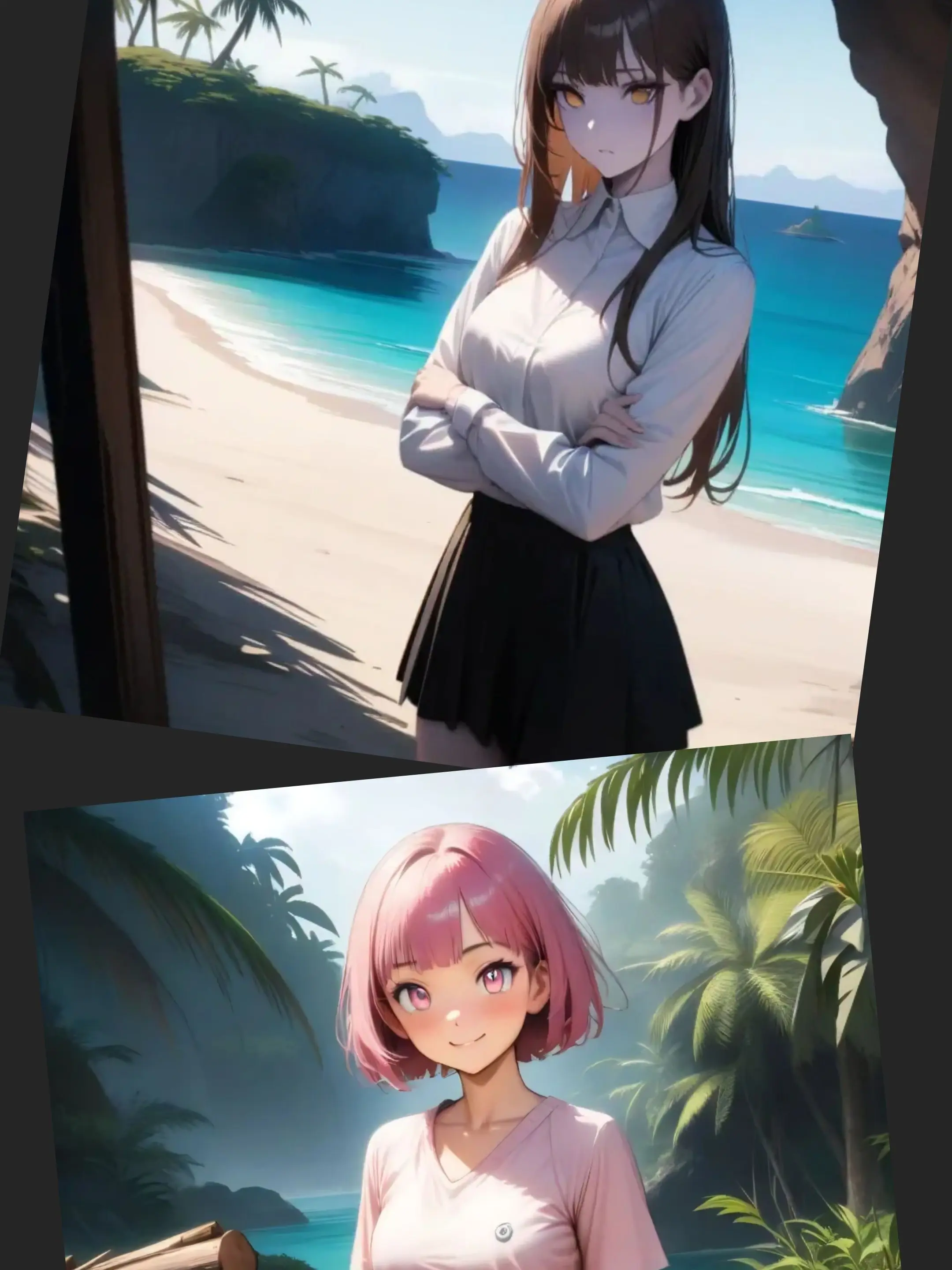 maletaa97의 회사 사람들과 무인도에 조난당했다.