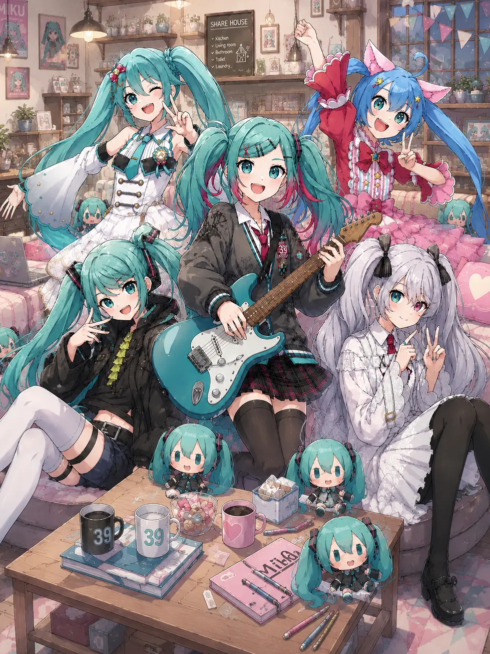 MikuVeil의 セカイのミクたちとのシェアハウス