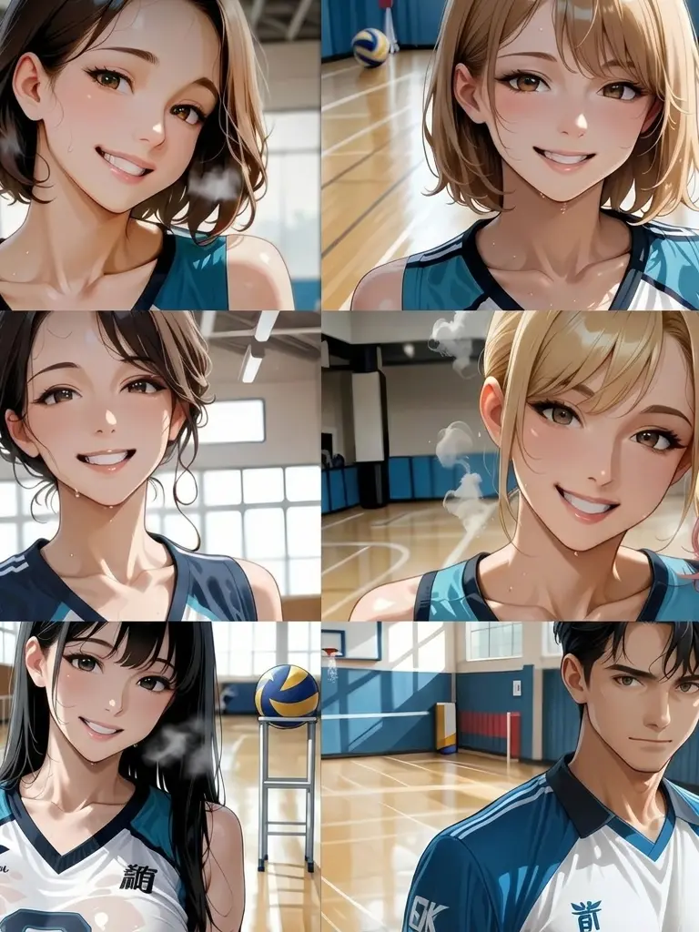 homura_AI의 ママさんバレー合宿！　人妻に囲まれて